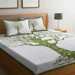 120 TC Printed King Size Bedsheet with Pillow Covers-image-72