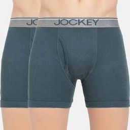8009 Combed Cotton Rib Boxer Brief with Ultrasoft Waistband-image-1