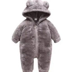 Hooded Front Open Romper-image-2