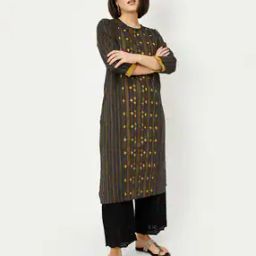 Women Striped Straight Kurta-image-29