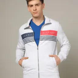 Logo Print Zip-Front Sweatshirt-image-54