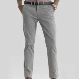 Men Slim Fit Flat-Front Chinos-image-79