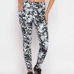 Women Camouflage Print Fitted Track Pants-image-2