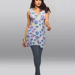 Ankle-Length Leggings with Elasticated Waist-image-81