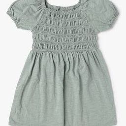 Smocked Fit & Flare Dress-image-64