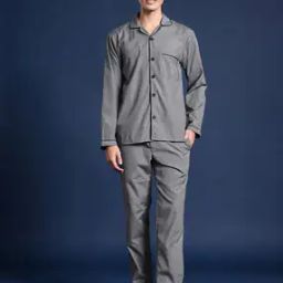 Men Woven Lounge Shirt & Pyjamas Set-picture-29