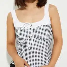 ALAYA F x URB_N Max Women Checked Top-picture-39