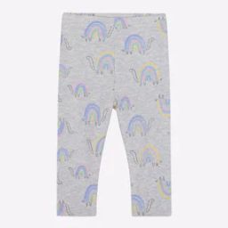 Printed Leggings with Elasticated Waist-image-53