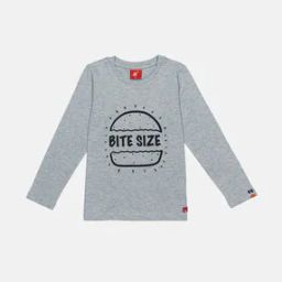 Graphic Print Round-Neck T-shirt-17