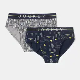 Pack of 2 Graphic Print Briefs with Elasticated Waistband-image-71