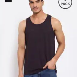 Pack of 2 Round-Neck Sleeveless Vests-image-69