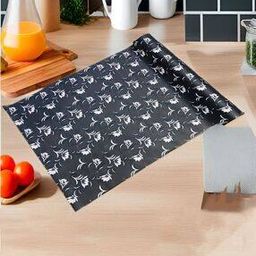 Floral Print Kitchen Drawer Shelf Mat-9