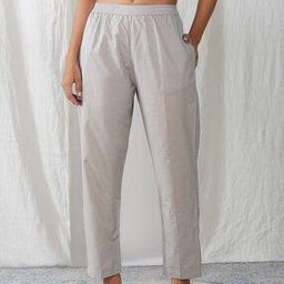 Women Pants with Insert Pockets & Elasticated Waistband-image-105