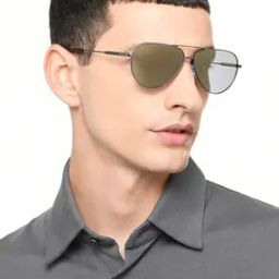 Men UV-Protected Aviator Sunglasses-JJ S70015-27