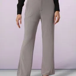 Women Boot Fit Flat-Front Pants-image-70