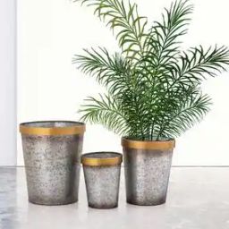 Set of 3 Metal Planters-picture-0