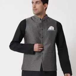 Nehru Jacket with Welt Pockets-image-41