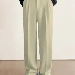Men Relaxed Fit Pleated Trousers-image-2