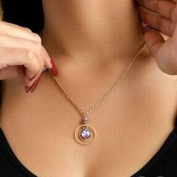 Women The Space Orbit Pendant with Chain-image-5