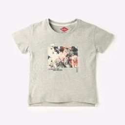 Floral Print Round-Neck T-shirt-image-53