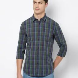 Checked Shirt with Patch Pocket-image-60