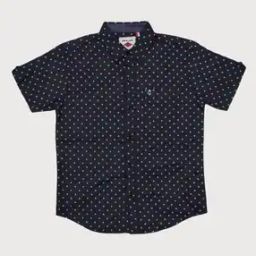 Micro Print Shirt with Spread Collar-picture-13