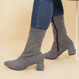 Women Mid-Calf Boots with Zip Closure-image-22