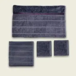 Set of 4 Striped Hand & Face Towel Set-image-105