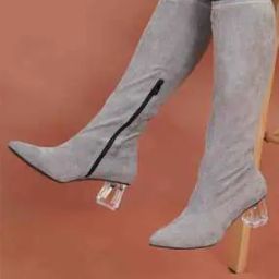 Mid-Calf Boots with Zip Closure-image-88