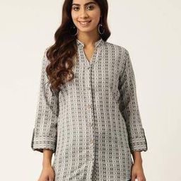 molcha by babita singh Women Cotton Geometric Shirt-picture-48