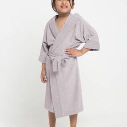 Hooded Bathrobe with Pocket & Adjustable Belt-image-0