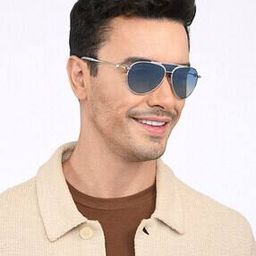Unisex Polarized and UV Protected Square Sunglasses -JJ S15556-4