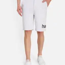 Brand Print Knit Shorts with Elasticated Waist-image-59