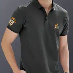 Polo T-Shirt with Embroidered Logo-image-66