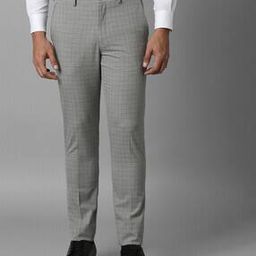 louis philippe Men Slim Fit Flat-Front Trousers-picture-27