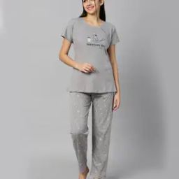 Graphic Print T-Shirt & Pyjamas Set-picture-6