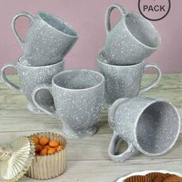 Set of 6 Handcrafted Ceramics Glossy Mugs-image-86