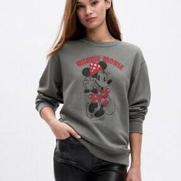 Women Minnie Mouse Print Relaxed Fit Sweatshirt-image-60