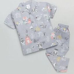 nauti kidz Printed Cotton Nightsuit-picture-42