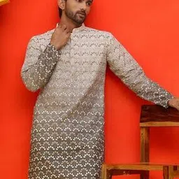 jompers Men Regular Fit Long Kurta-picture-1