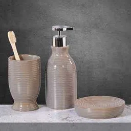 obsessions Striped Bathroom Accessories Set-picture-45