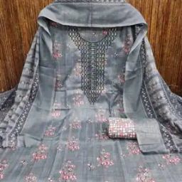 Women Floral Print Unstitched Dress Material-image-64