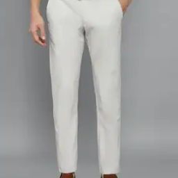 Slim Fit Flat-Front Trousers-image-53