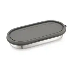 magnus Stainless Steel Oval-Shaped Lunch Box-picture-1