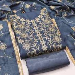 Women Embellished Unstitched Dress Material-image-80
