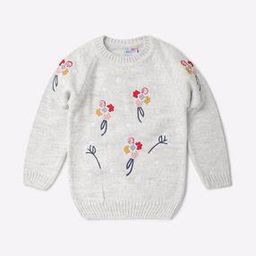 hoppipola Floral Embroidered Round-Neck Sweater-picture-18