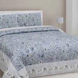 210 TC Floral Print King-Size Bedsheet with Pillow Covers-image-50