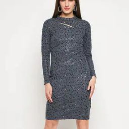Women Embellished Bodycon Dress-image-75