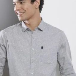 Printed Shirt with Patch Pocket-image-38