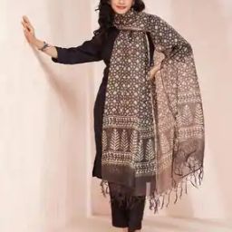 Women Geometric Print Cotton Silk Dupatta-image-42